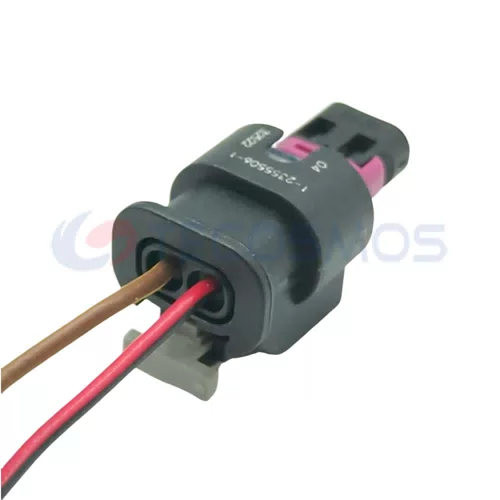 Auto Parts Fuel Injector Plug Car Connector Sensor Suitable for Volkswagen 2-pin Female 1-1718643-1 - image 5